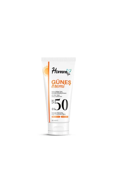 HOMM BİTKİSEL ÜRÜNLER HOMM LİFE GÜNEŞ KREMI 50 SPF 50ML ürün görseli 1