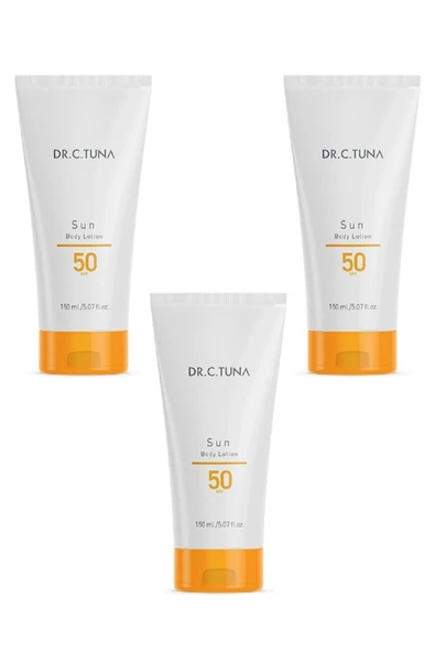 FARMASİ Yeni Seri Dr.c.tuna Sun Serisi Vücut Losyonu 50 Spf 150 ml 3 Adet ürün görseli 1
