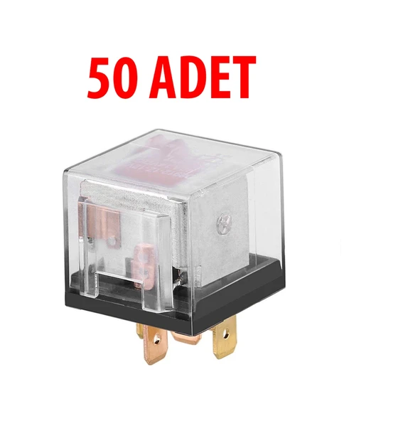 Mini Röle Şeffaf 50 Adet Universal 40 Amper ürün görseli 1