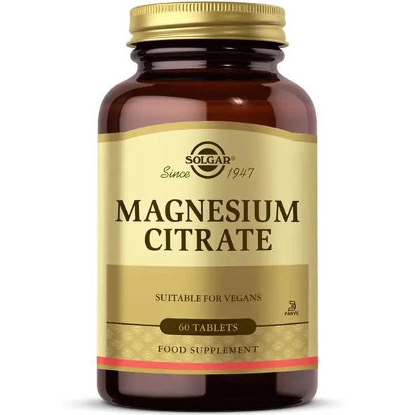 Solgar Magnesium Citrate 60 Tablet ürün görseli 1