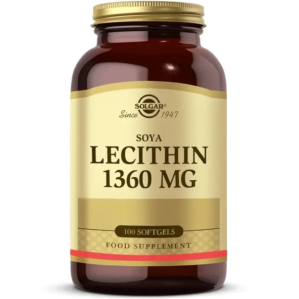 Solgar Soya Lecithin 1360 mg 100 Kapsül ürün görseli 1