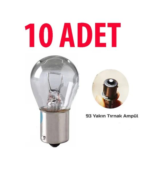 93 Yakın Tırnak Ampül Py21W Bau15S 12V 21W Sinyal Ampulü 93 Ampul ürün görseli 1