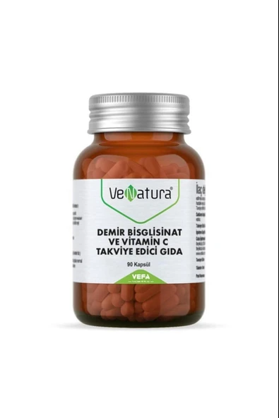 VeNatura Demir Bsg Ve Vitamin C 90 Kapsül ürün görseli 1