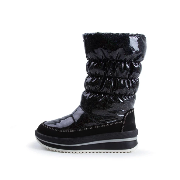Buckhead 1103 Charm Shiny Waterproof Çocuk Kar Botu Siyah ürün görseli 1