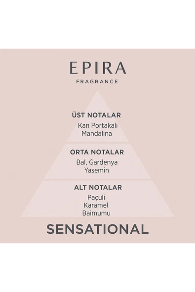 EPIRA SENSATIONAL Kadın Parfüm 50ml EDP - Resim 4