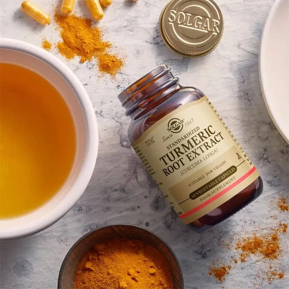 Solgar Turmeric Root Extract 60 Kapsül - Resim 2