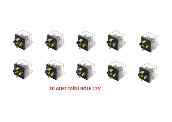 Mini Role Şeffaf 10 Adet Universal 40 Amper Şeffaf 5 Uçlu 12V N11.3265 ürün görseli 1