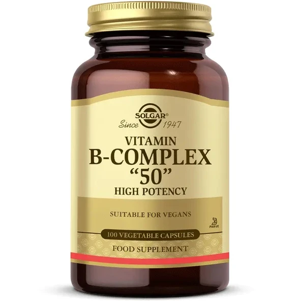 Solgar Vitamin B Complex 50 Mg 100 Kapsül ürün görseli 1