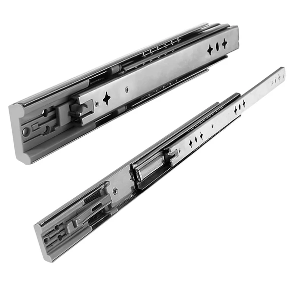 (1 Çift ) Frenli Teleskopik Çekmece Rayı Bilyalı Dolap Çekmecesi Ray Metal En 4.3 cm Uzunluk 35 cm ürün görseli 1