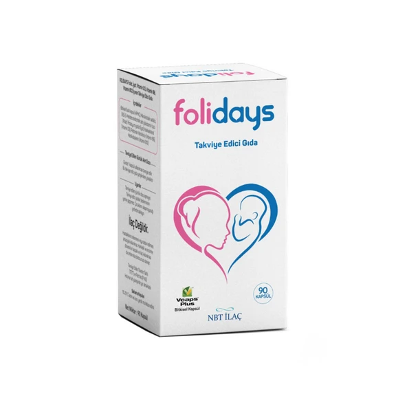 Nbt İlaç Folidays 90 Kapsül ürün görseli 1
