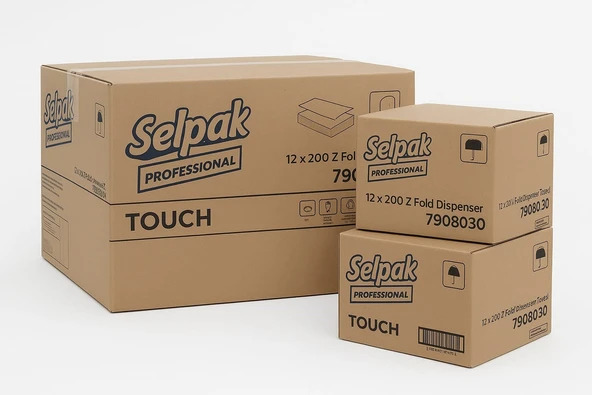 Selpak TOUCH Dispenser Z Katlama Havlu 200 x 36 ürün görseli 1