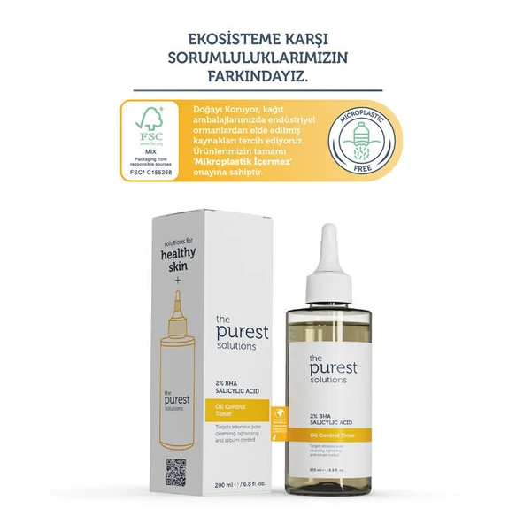 The Purest Solutions Oil Control Toner 200 ml - Resim 4
