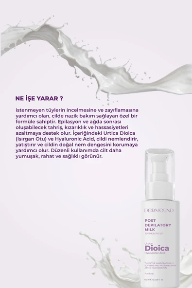 Dermoend Tüy Süt ve tarak - Resim 4