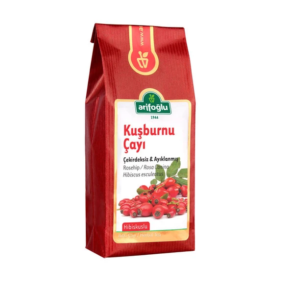 Arifoğlu Kuşburnu Çayı Çekirdeksiz Ayıklanmış Hibiskuslu 150g ürün görseli 1