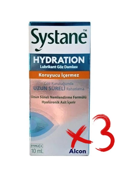 Systane Hydration Göz Damlası 10 Ml 3'Lü PAKET (SKT:08/2027) ürün görseli 1