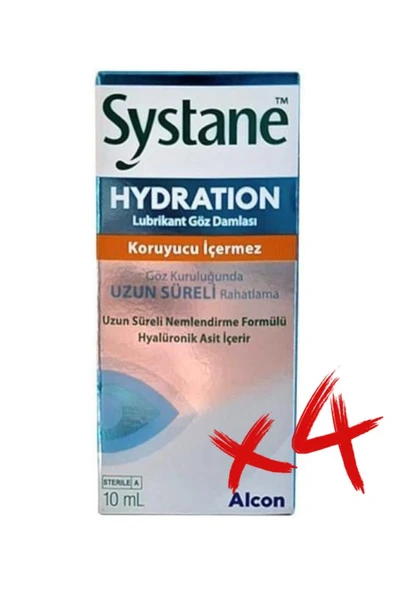 Systane Hydration Göz Damlası 10 Ml 4'Lü PAKET (SKT:08/2027) ürün görseli 1