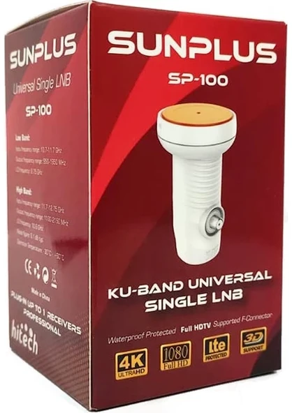 Sunplus SP-100 Lnb Tekli 0.1db 3D 4K - Resim 2