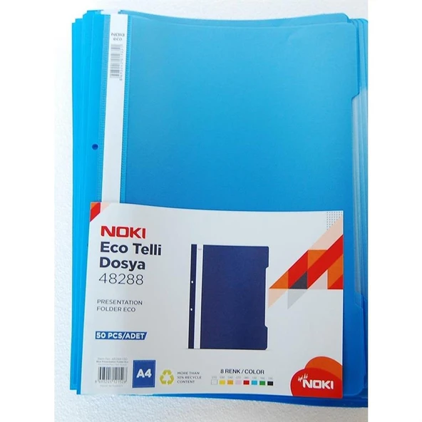 Noki Telli Dosya Eco 4828 Mavi 50 Li ürün görseli 1