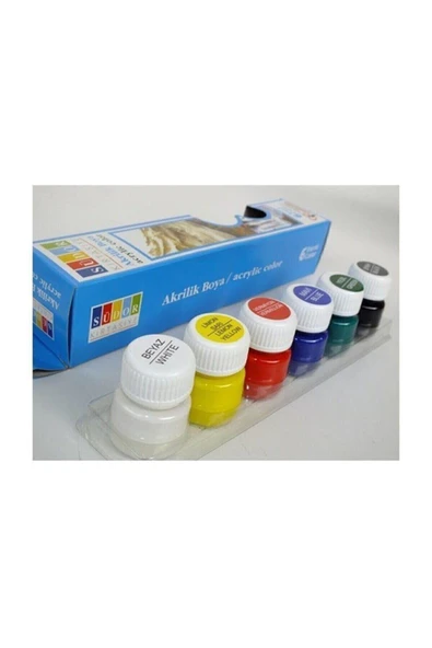 Südor Akrilik Boya 6 Renk X 15 ml Şişe ürün görseli 1