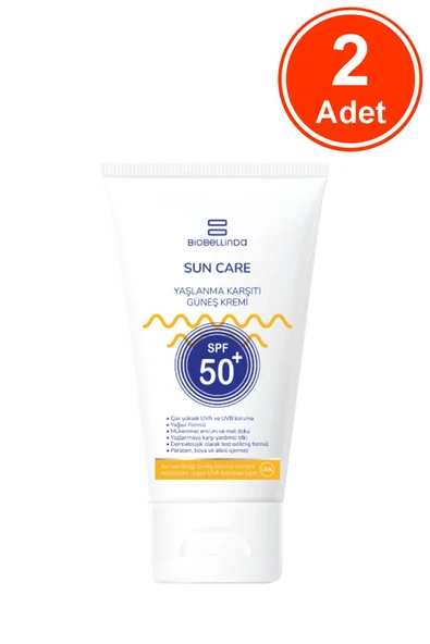 Biobellinda Yaşlanma & Leke Karşıtı Güneş Kremi +50 Spf 50 Ml x 2 Adet ürün görseli 1
