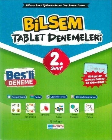 2.Sınıf Bilsem Tablet 5 li Deneme Evrensel İletişim Yayınları ürün görseli 1