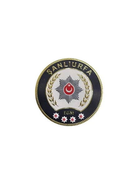 Şanlıurfa Polis Kol Arması 3D Plastik Tpu, Yeni Tip, Cırtlı, Standart Ölçü, 1.sınıf Kalite ürün görseli 1