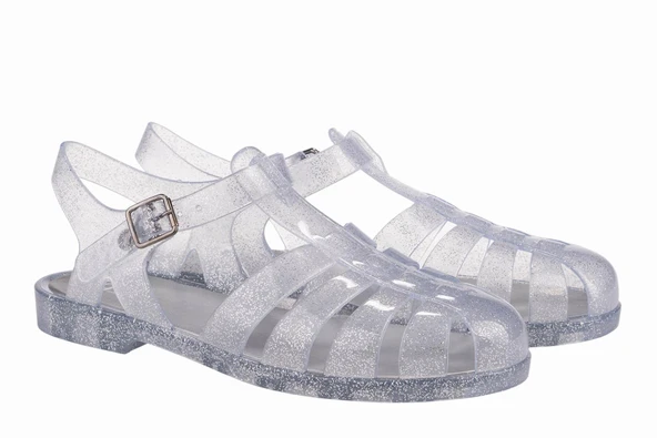 Igor S10262 Biarritz Glitter Sandalet Simli Gümüş ürün görseli 1