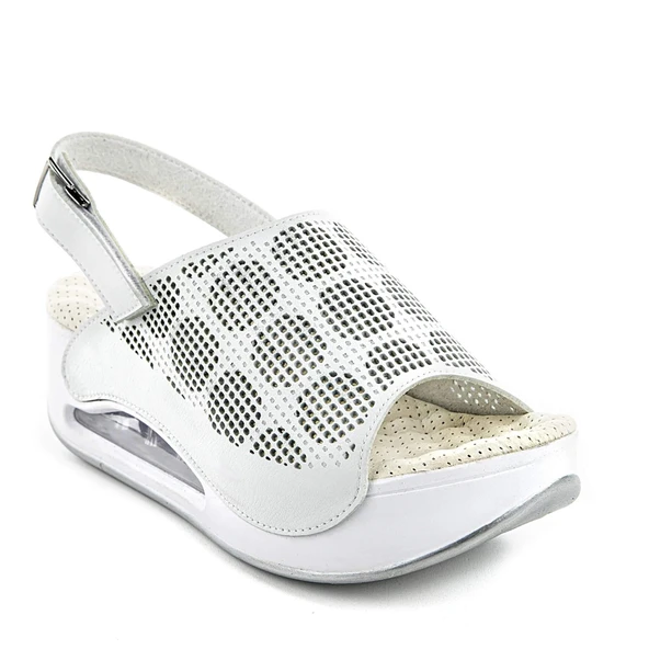 Muya Jambe 34221 Airmax Memory Foam Kadın Sandalet Beyaz ürün görseli 1