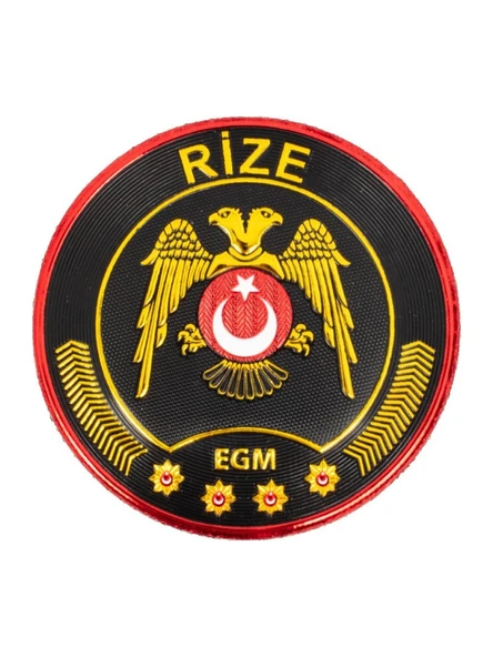 Rize Çevik Kuvvet Polis Kol Arması 3D Plastik Tpu, Yeni Tip, Cırtlı, Standart Ölçü, ürün görseli 1