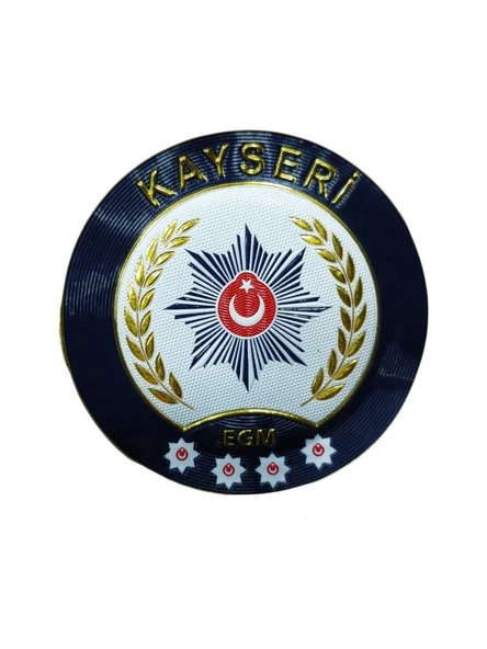 Kayseri Polis Kol Arması 3D Plastik Tpu, Yeni Tip, Cırtlı, Standart Ölçü, 1.sınıf Kalite ürün görseli 1