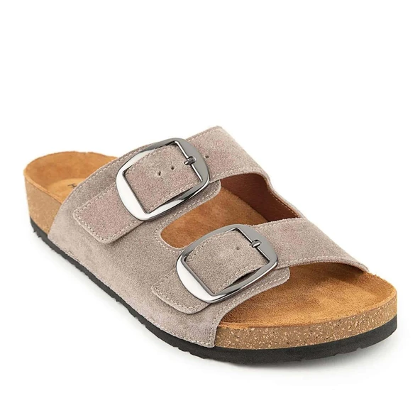Hush Puppies Chioma 625210 Hakiki Deri Kadın Terlik Toupe ürün görseli 1
