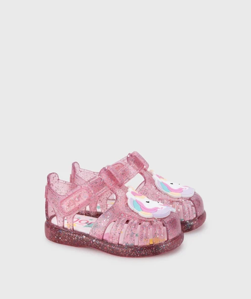 Igor S10341 Tobby Unicornio Çocuk Sandalet Simli Fuşya ürün görseli 1