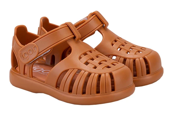 Igor S10271 Tobby Solid Çocuk Sandalet Karamel - Resim 2