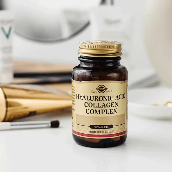 Solgar Hyaluronic Acid Collagen Complex 120 mg 30 Tablet - Resim 3