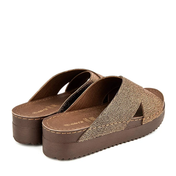 Muya Sling 33232 Anatomik Kadın Terlik Bronz - Resim 4