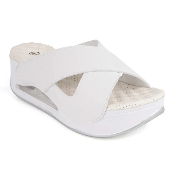 Muya Penelope Anatomik Airmax Memory Foam Kadın Terlik Beyaz ürün görseli 1