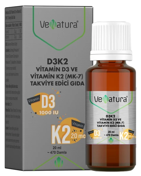 Venatura D3 K2 Damla 20 ml ürün görseli 1