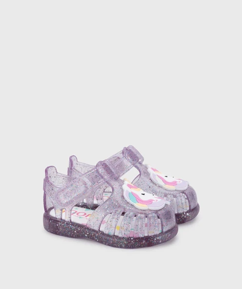 Igor S10341 Tobby Unicornio Çocuk Sandalet Simli Lila ürün görseli 1
