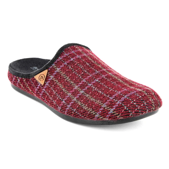 Muya Davis 33802 Anatomik Keçe Erkek Terlik Bordo ürün görseli 1