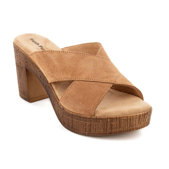 Hush Puppies Bala 624239 Hakiki Deri Kadın Terlik Sand ürün görseli 1
