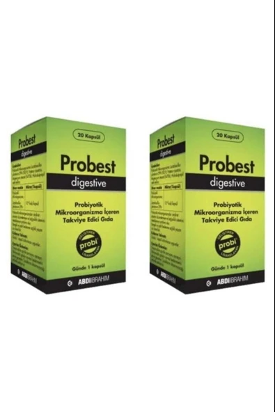 Probest Probiyotik Digestive 20 Kapsül 2 Adet ürün görseli 1