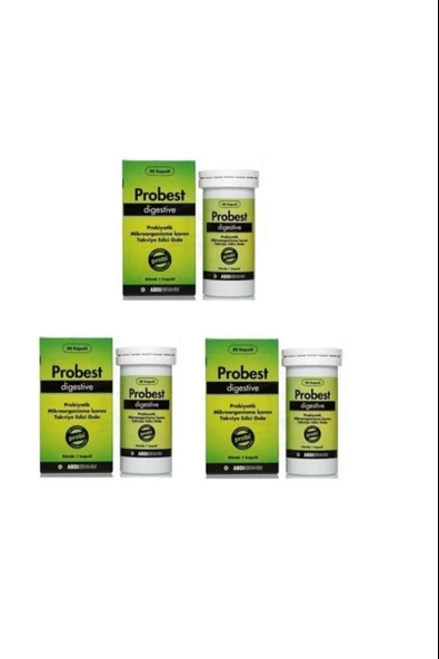 Probest Probiyotik Digestive 20 Kapsül 3 Adet ürün görseli 1