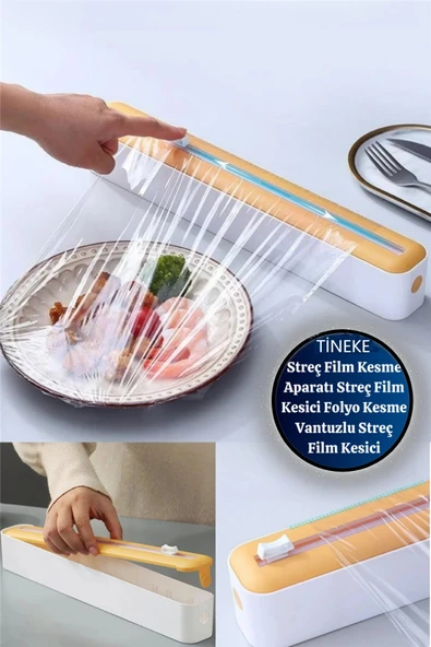 TİNEKE  TİNEKE  Streç Film Kesme Aparatı Streç Film Kesici Folyo Kesme Vantuzlu Streç Film Kesici ürün görseli 1