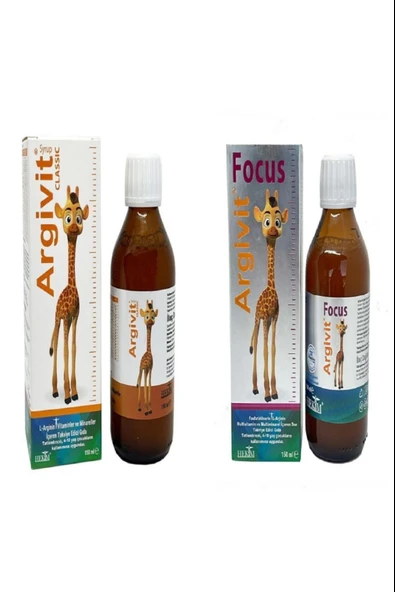 Argivit Focus 150 ml Argivit Classic 150 ml Şurup - Ikili Set Kofre Paket ürün görseli 1