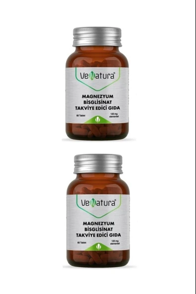 VeNatura Magnezyum Bisglisinat 60 Kapsül 2 Adet ürün görseli 1