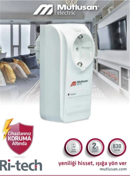 Mutlusan Tekli Şok Korumalı  Priz (001 888 100004 00 00) ürün görseli 1
