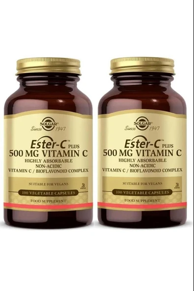 Solgar Ester-c Plus 500 Mg 100 Kapsül 2 Adet ürün görseli 1
