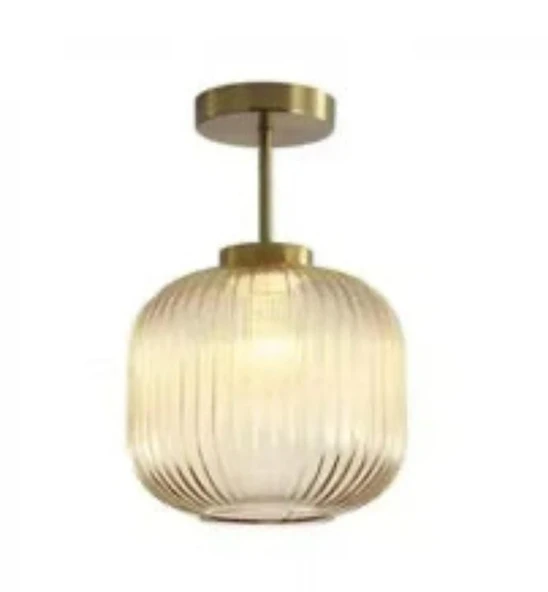 Rsylight Retro bal Elips Tavan Plofyoner Dekoratif Rustik Avize Çap:20 cm ürün görseli 1