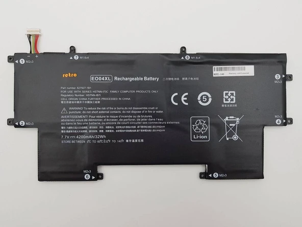 Hp 827927-1B1 Uyumlu Notebook Bataryası Pili - Ver.1 (Beyaz Soket) ürün görseli 1