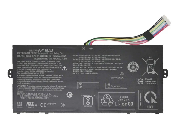 Acer TravelMate X5 NX.VJ7EY.012A9  Batarya ile Uyumlu Pil AP16L5J ürün görseli 1